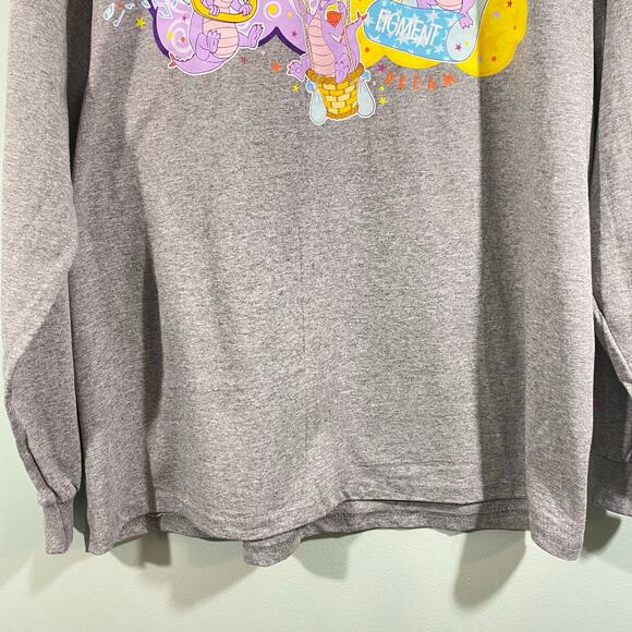 Vintage Disney World EPCOT Mascot Figment Long Sleeve Graphics Tee Size XL NWT - Picture 3 of 12